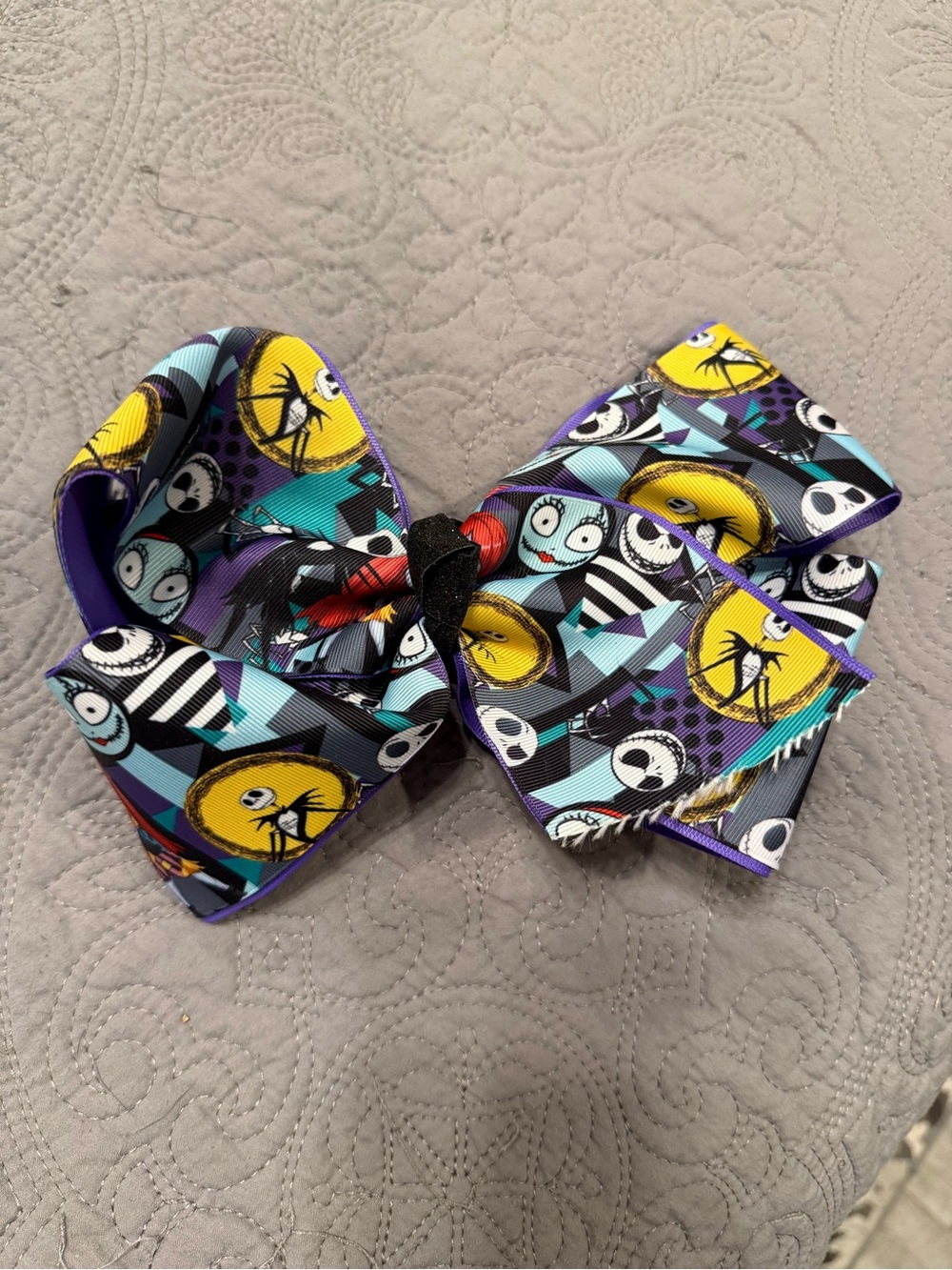 Nightmare Before Christmas Large Hair Bow